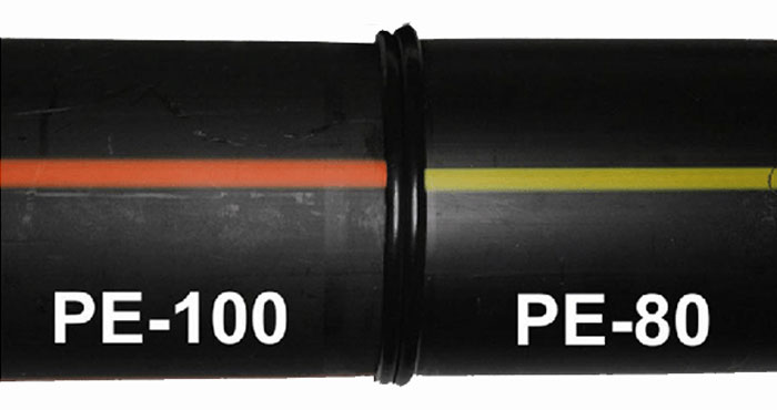 Similarities of polyethylene pipes PE100 and PE80